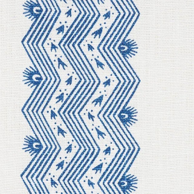 This irregular zig zag stripe is full of personality. Printed on 100% Linen, it's an imaginative pattern with unique...