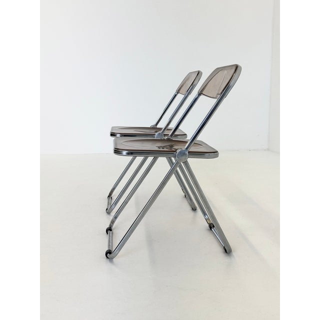 Vintage Plia Folding Chairs by Giancarlo Piretti for Anonima Castelli, 1970s, Set of 2 For Sale - Image 15 of 18