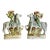 Exotic Pair Antique English Stafffordshire Zebras With Serpentines, 19th Century, For Sale