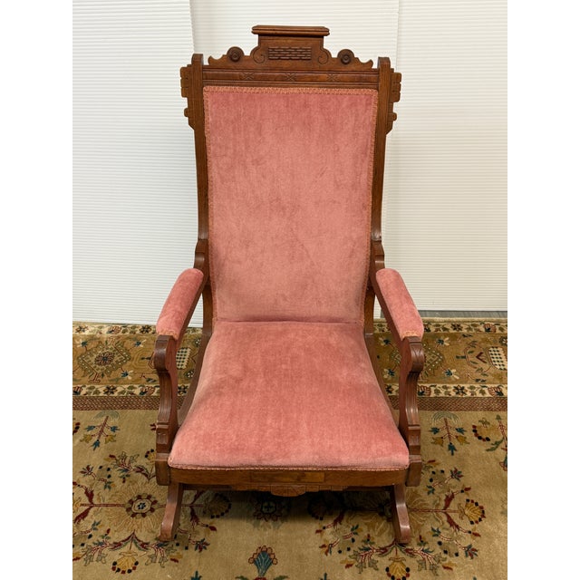 Victorian Platform Rocking Chairs, Vintage For Sale - Image 4 of 12