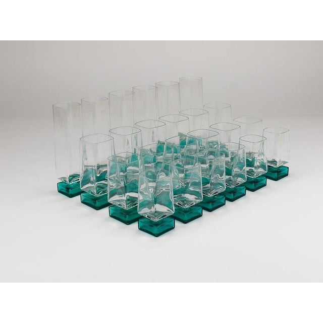 Vintage Italian Light and Music Monet Glasses from Luigi Bormioli, 1980s, Set of 24 For Sale - Image 15 of 17