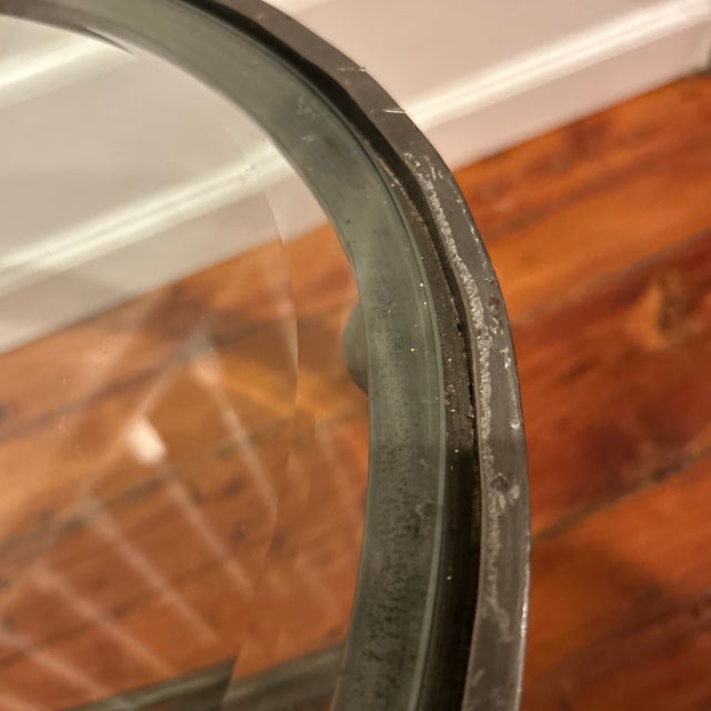 Vintage Heavy Hand Forged Metal and Glass Coffee Table in the Style of Dennis and Leen For Sale - Image 12 of 12