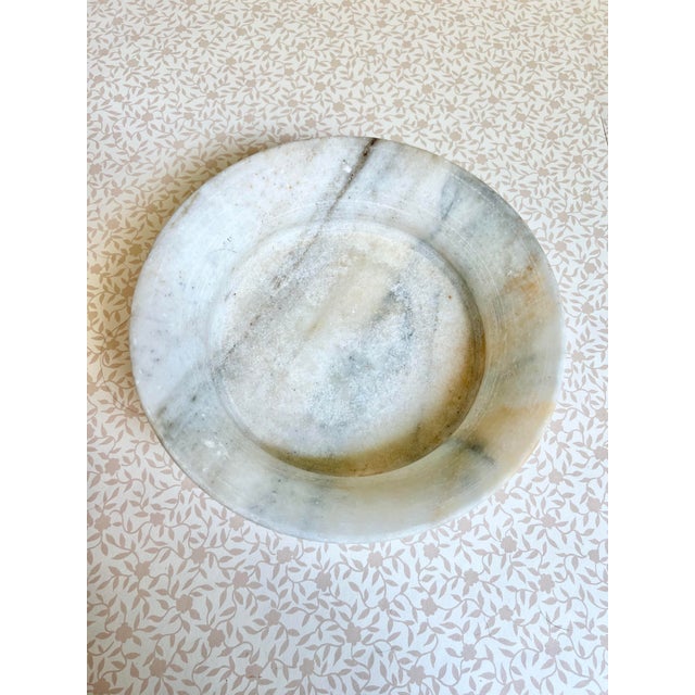 Vintage Marble Low Bowl For Sale - Image 4 of 6