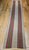Vintage American Rag Runner, Handwoven Stripe Pattern, Tan, Green & Magenta, 3x13 For Sale - Image 4 of 12