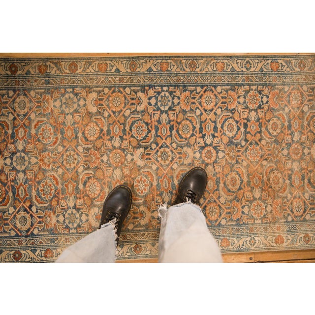 :: Allover covered field in a Herati motif wrapped by an inner geometric minor meandering vine and blossom border, and a...