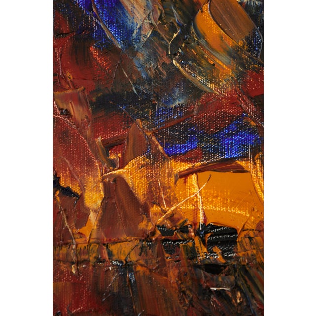 "Keeping My Eye on the Breeze" Original Large Abstract Oil Painting by Simon Findlay For Sale - Image 10 of 11