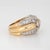 Mid-Century Modern 1940s Portuguese 2.50ct Diamond Ring 19k Yellow Gold Platinum Band Sz 6.5 Jewelry For Sale - Image 3 of 7