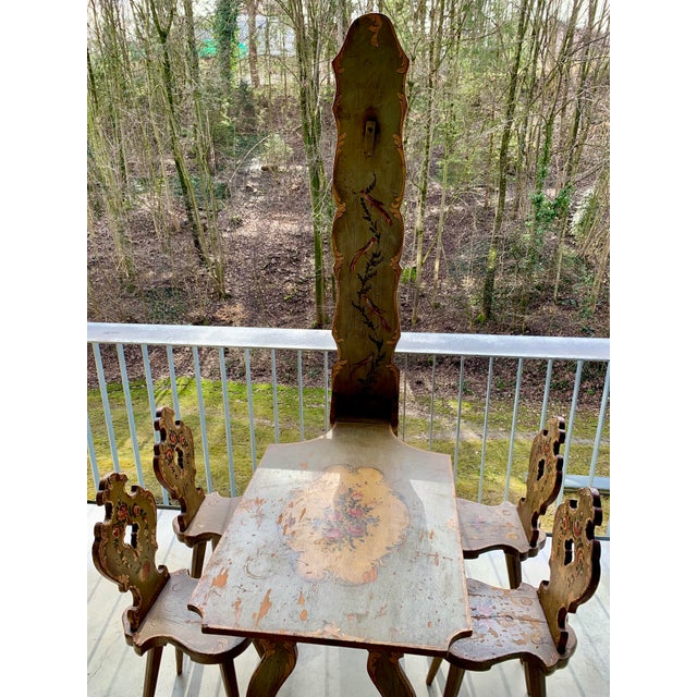 Alpine Chairs and Folding Table, Set of 7 For Sale - Image 18 of 18