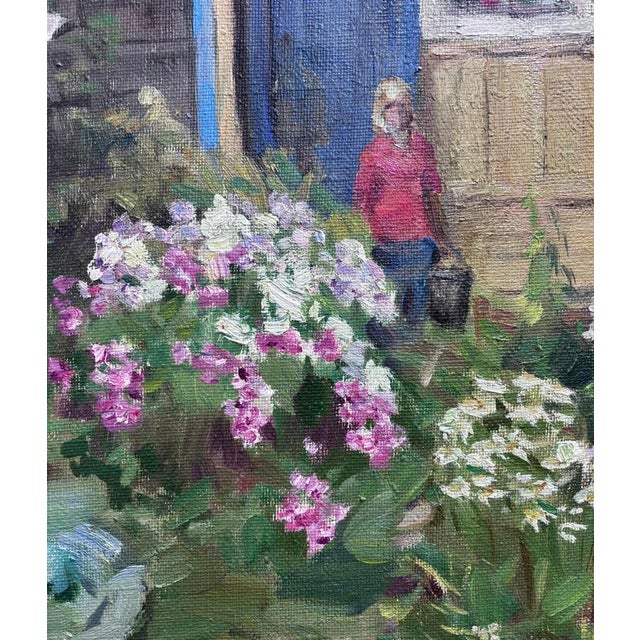 Serene and bright work, garden with flowers and vegetable garden Boris Lavrenko (Rostov, 1920 - St. Petersburg, 2001)...