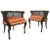Neoclassical Style Caned Back Ram's Head Armchairs - A Pair For Sale - Image 9 of 9