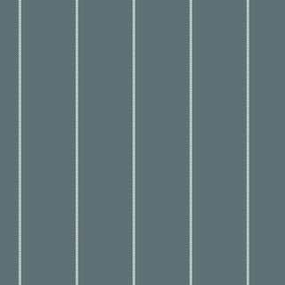 Vertical Lace Wallpaper by Paule Marrot in Blue Slate For Sale