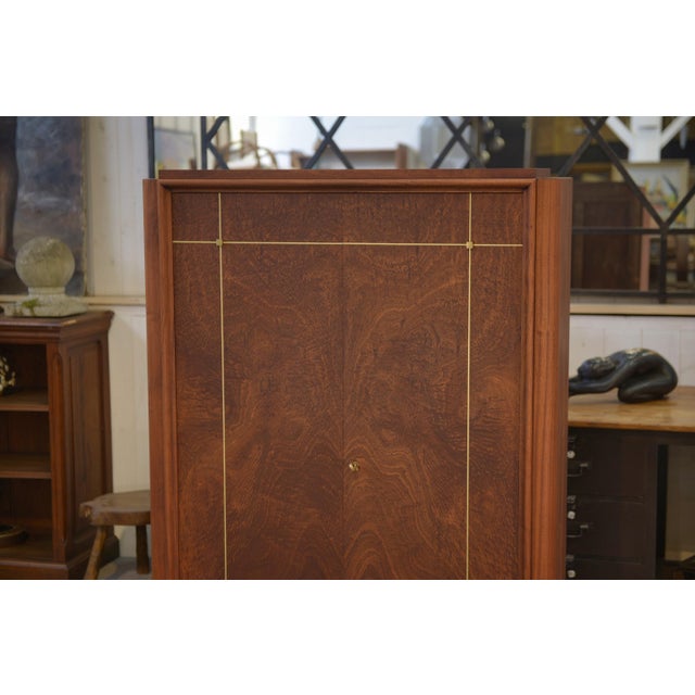 Art Deco Wooden Wardrobe by A. Bicchierini, 1940s For Sale - Image 4 of 14