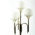 Gaetano Sciolari Vintage Italian Floor Lamp with 4 Opaline Glass Shades by Gaetano Sciolari For Sale - Image 4 of 5