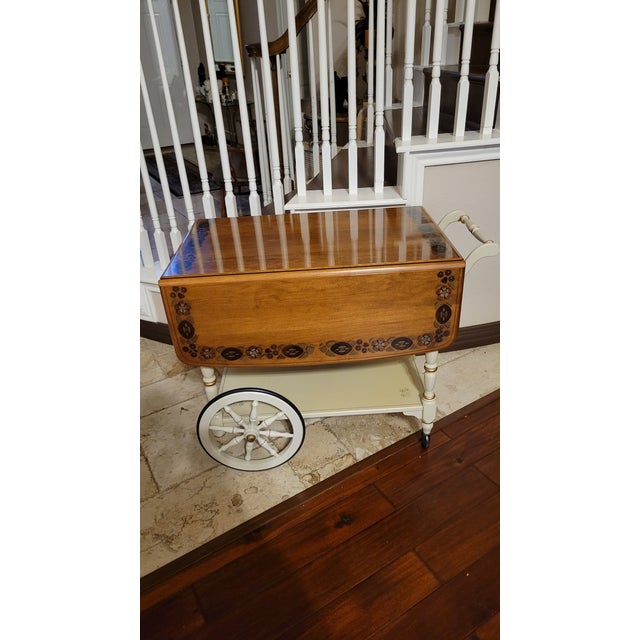 1970s Vintage Ethan Allen Tea Cart For Sale - Image 12 of 12