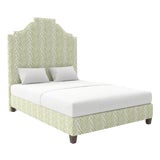 Nina Bed in Schumacher Creeping Fern, Moss - Queen For Sale