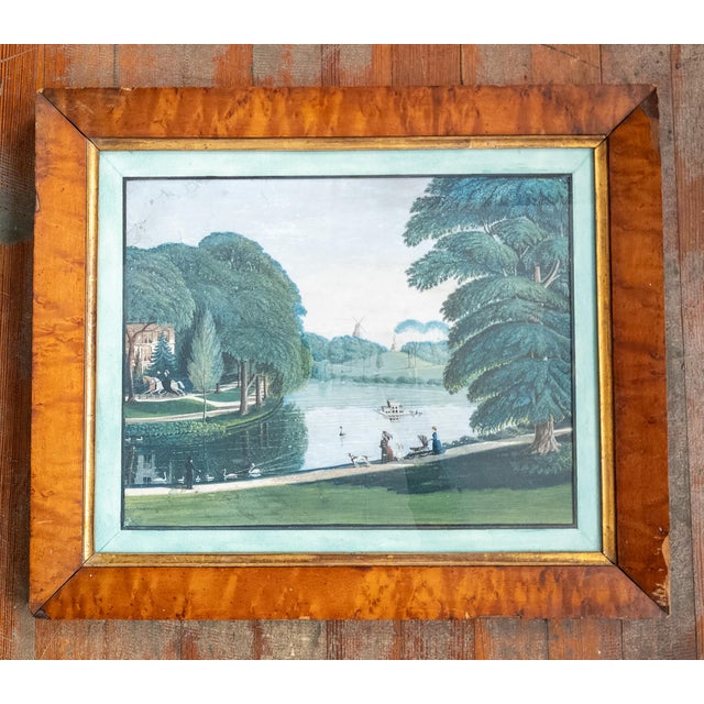 We are offering this gorgeous Victorian Gouache landscape. This landscape is very sophisticated in it’s rendering of the...