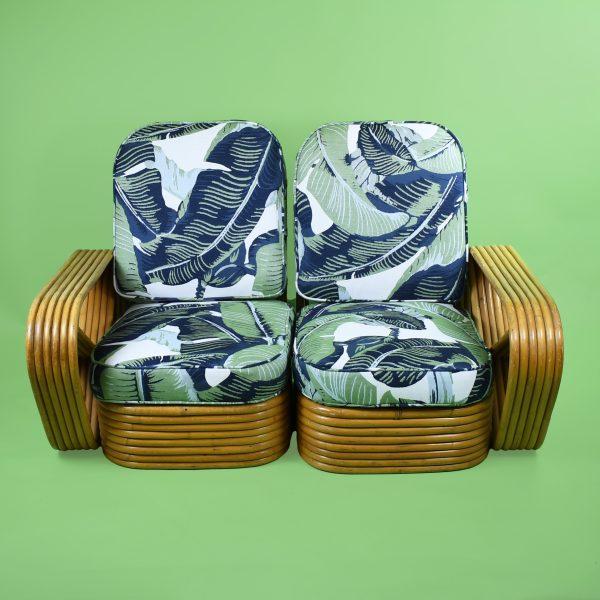 1950s 6 Strand Paul Frankl Style Love Seat For Sale In West Palm - Image 6 of 6
