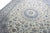 Hand-Knotted Nain 9LA Oriental Rug with Silk in Cream & Blue For Sale - Image 4 of 12