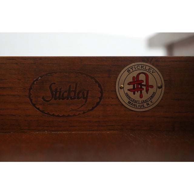 Stickley Mission Oak Spindle Side Office Desk For Sale - Image 17 of 18