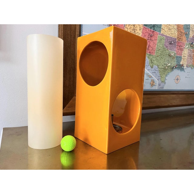 Midcentury Ceramic Cutouts Accent Lamp For Sale - Image 16 of 18