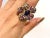 Bochic "Orient" Blue Sapphire & Multi Sapphire Cocktail Ring Set 18K Gold&Silver For Sale - Image 16 of 18