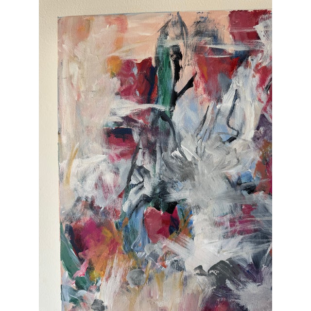 2000 - 2009 "Tulips Vanished” Contemporary Expressionist Acrylic on Canvas Painting For Sale - Image 5 of 12