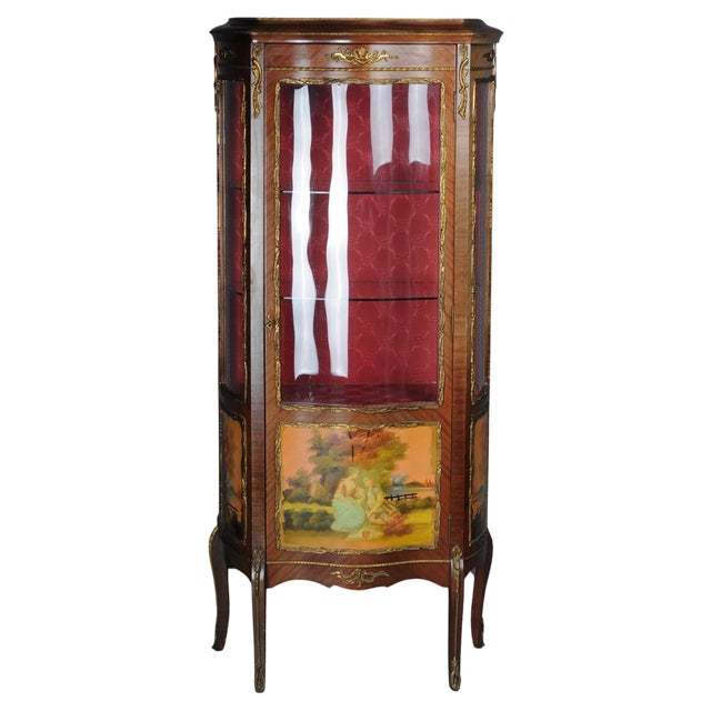 French Louis XV Ornamental Display Case For Sale