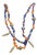 Vintage Navajo Native American Style, Lapis and Coral Shell Necklace, Sterling Silver Hollowed Body ‘Navajo Pearls’ and Silver Feathered Accents. For Sale