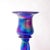 1990s Aurene Blue Glass Candlesticks by Carder, Set of 2 For Sale - Image 5 of 8