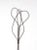 This is an antique rug beater. The carpet beater has a honey-comb twisted design with wooden handle with metal loop hang.