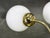 1970s Vintage Brass and Opaline Glass Wall Lights by Kamenický Šenov, 1970s, Set of 3 For Sale - Image 5 of 16