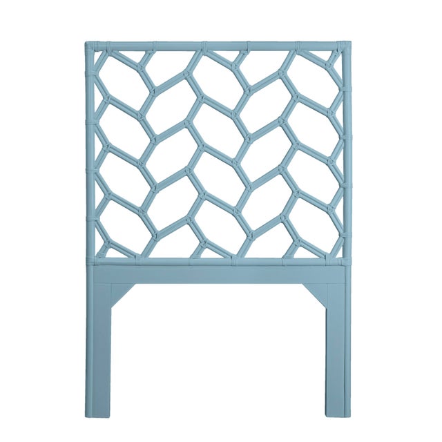 Not Yet Made - Made To Order Silas Platform Bed Twin - Pool Blue For Sale - Image 5 of 12