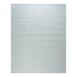 3x8 Fiona Rustic Kilim Ivory Open Solid Minimalist Flatweave Wool Carpet Rug For Sale