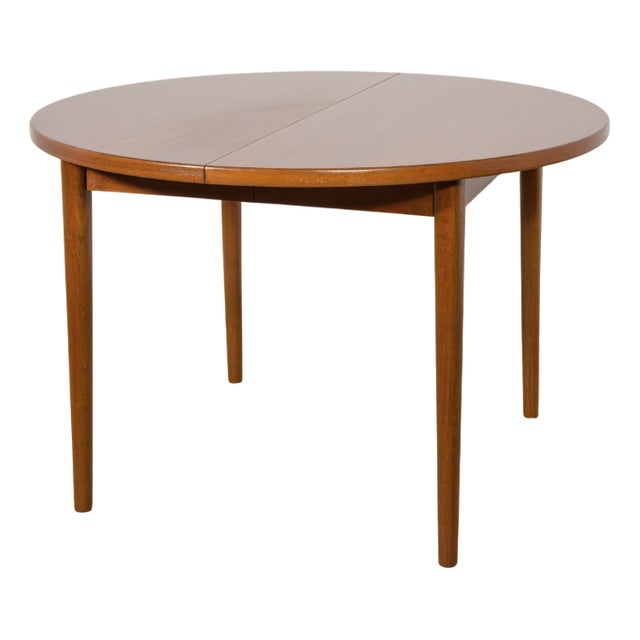 Mid-Century Round Teak Dining Table by Nils Jonsson for Hugo Troeds, Sweden, 1960s For Sale