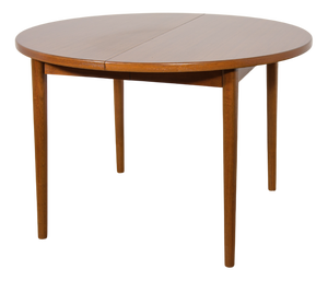 Mid-Century Round Teak Dining Table by Nils Jonsson for Hugo Troeds, Sweden, 1960s