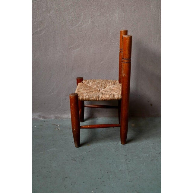 Brutalist Childrens Chair in Straw, 1970s For Sale - Image 14 of 18