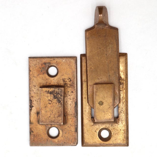 Classic style window shutter latch made of brass. The original mounting screws are not available. Good condition with...