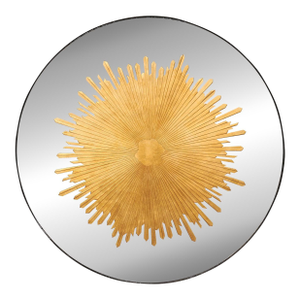 Verre Églomisé Sunburst Round Mirror