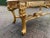 1950s French Vintage Off-White Leather Gilt Beech Bench For Sale - Image 15 of 16