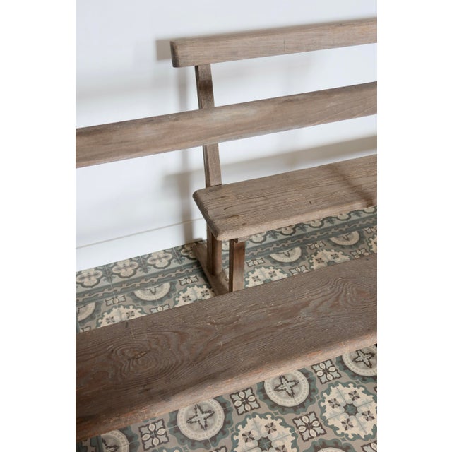 Antique Wooden Church Pews, 1890s, Set of 2 For Sale - Image 4 of 10