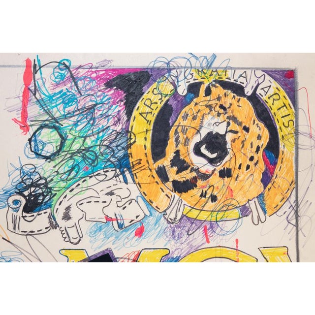 Enrico Manera, MGM, 2007, Mixed Media on Paper For Sale - Image 4 of 7