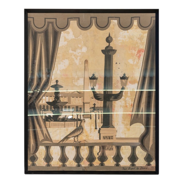 Collage on Fabrics by Jean Picart Le Doux, 1950s For Sale