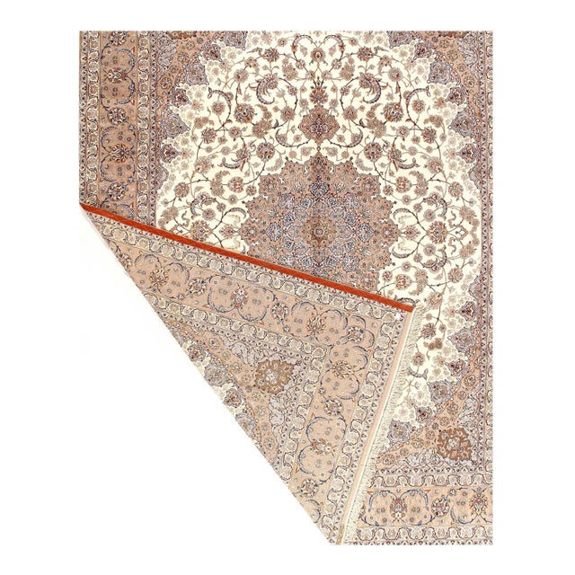 The Isfahan rugs are made with exceptionally good quality of wool & silk. They use traditional motifs inspired by...