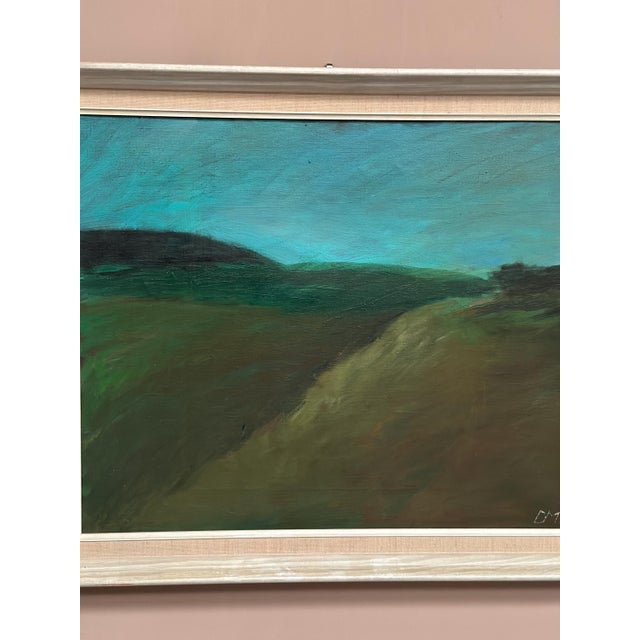 Dina Mortensen, Landscape, 1950s, Oil Painting on Canvas, Framed For Sale - Image 11 of 15