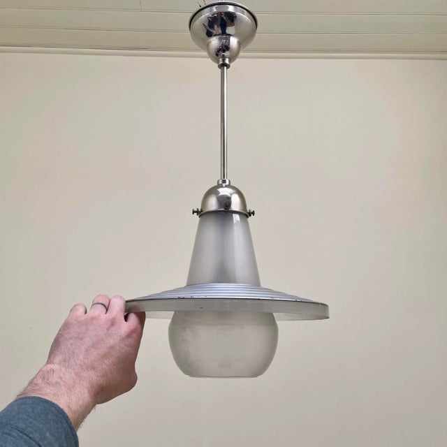 Bauhaus Pendant Lamp, in None conditions. Designed 1920 to 1949 Up to 250V (Europe/UK Standard).The wiring of this item...