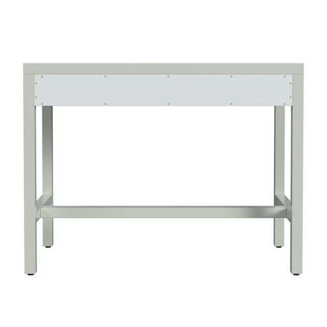 Nora 40 in. W Rectangular Wood 2 Drawer Writing Desk, Sage Green For Sale In Chicago - Image 6 of 8
