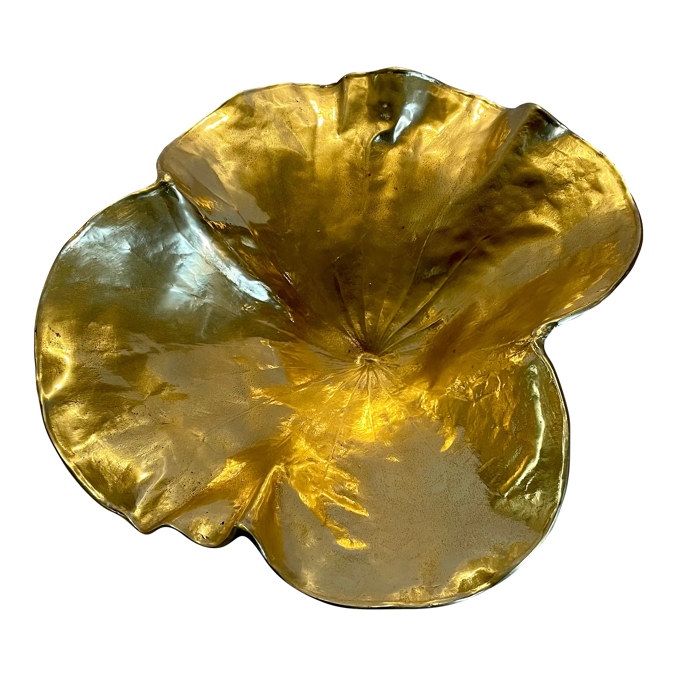 Oskar j.w. Hansen Large Lotus Leaf Bowl for Harvin 1948 With