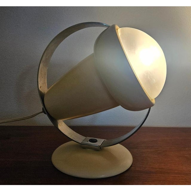 Mid-Century Glass Table Lamp by Charlotte Perriand for Philips, Netherland, 1960s For Sale - Image 16 of 18