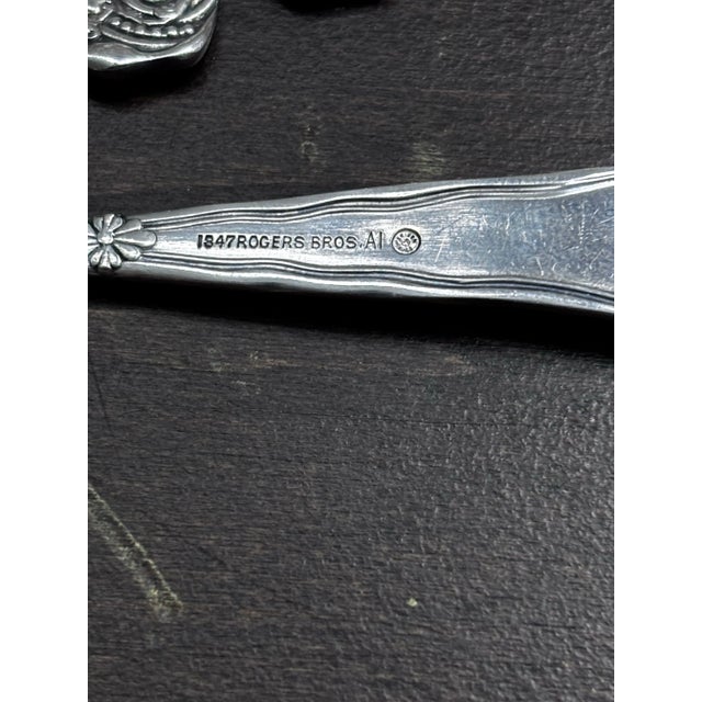 Traditional Late 19th Century Rogers Bros Silverplate Pattern: Siren Demitasse Spoon - Set of 6 For Sale - Image 3 of 5