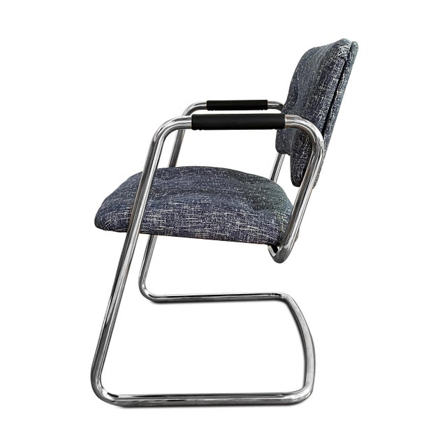 Contemporary Vintage Steelcase Custom Cantilever Chair For Sale - Image 3 of 11